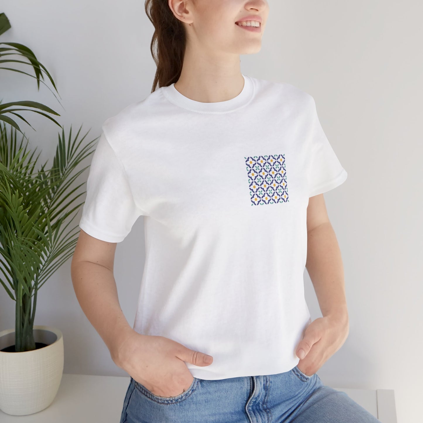 SĀNTI Mughal Mosaic Tee – Minimal Front, Statement Back | Premium Unisex T-Shirt