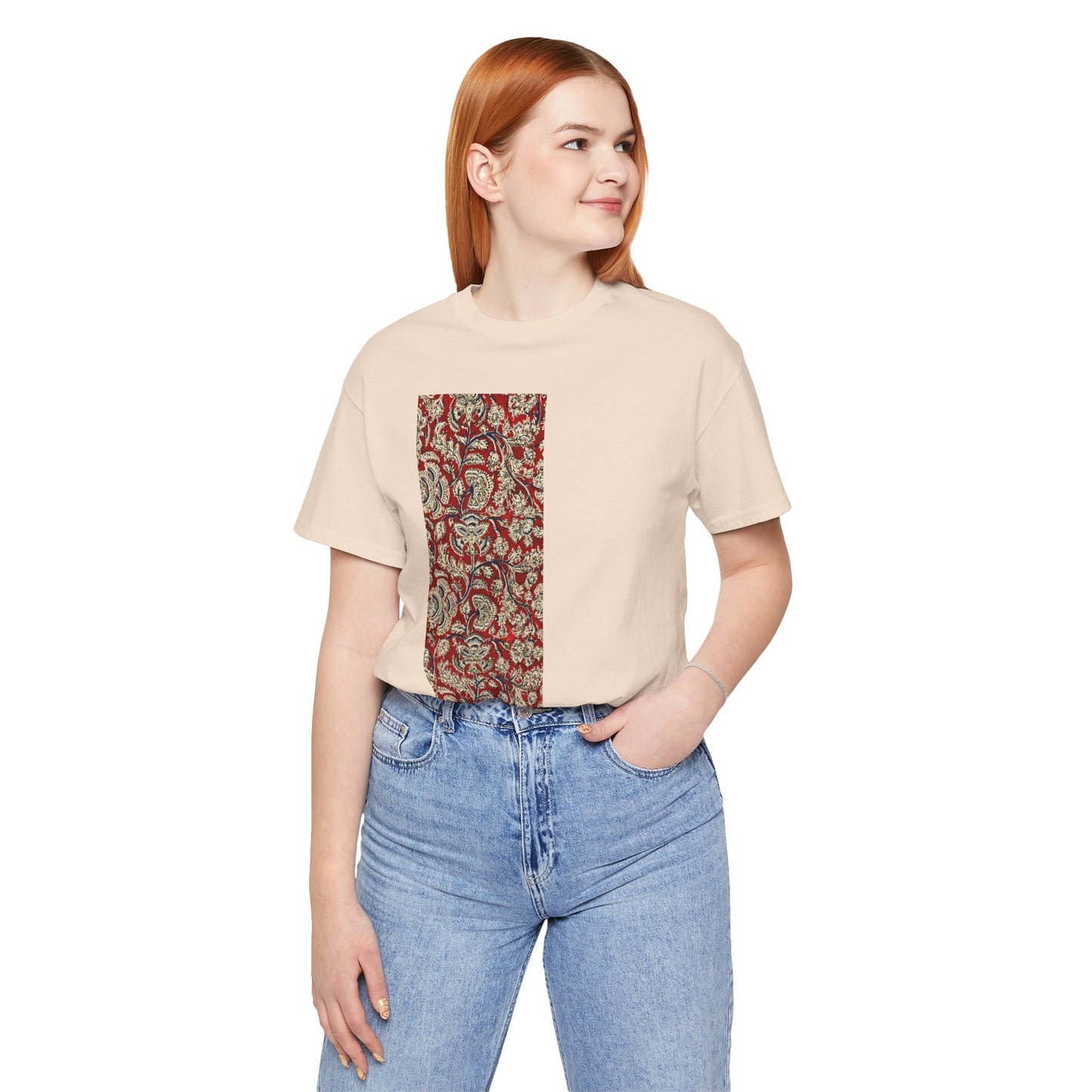 SĀNTI Kalamkari-Inspired Regal Heritage Tee | Indian Artisan Streetwear