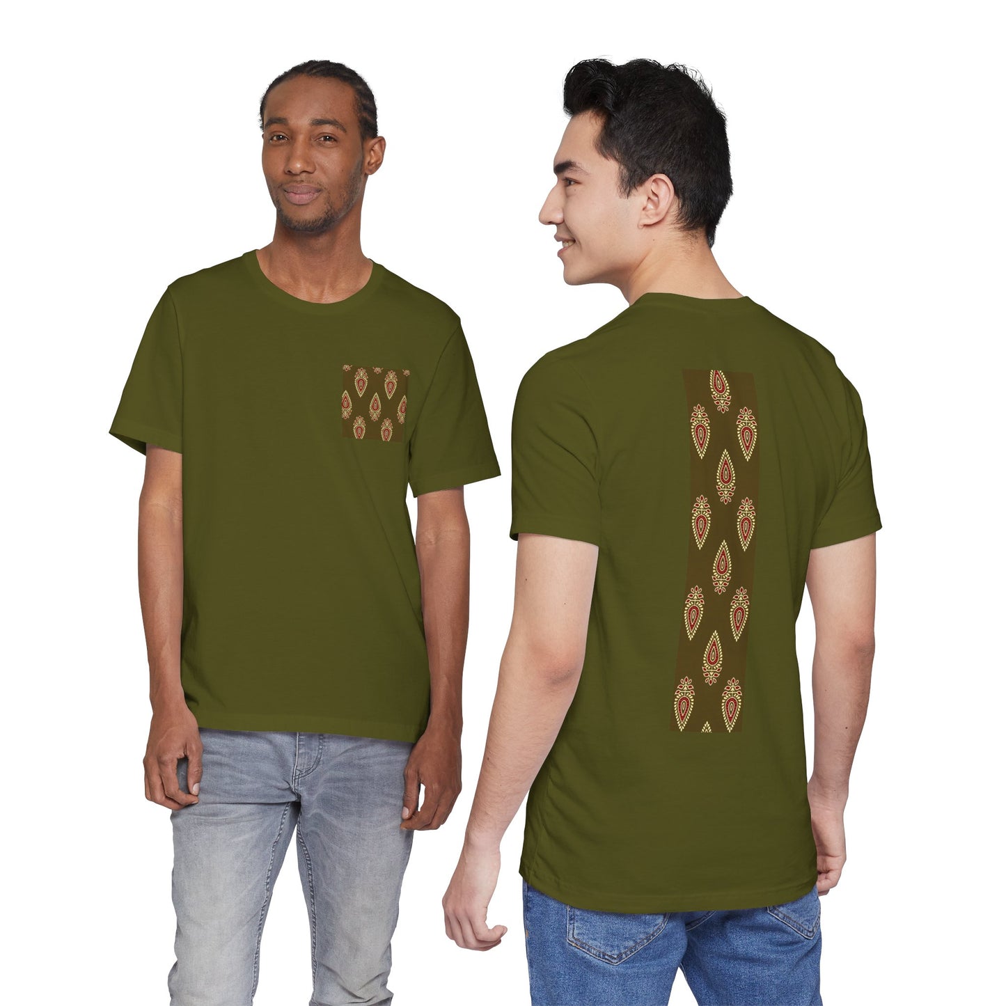SĀNTI Buta Ajrakh Inspired Heritage Tee | Artisan Streetwear