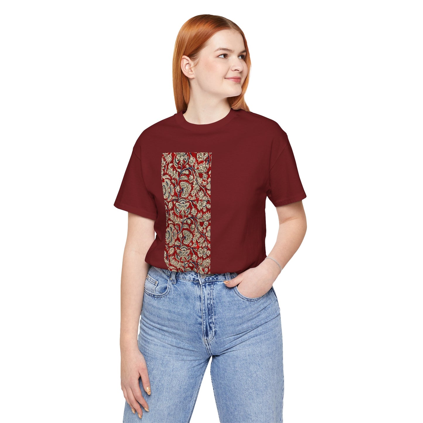 SĀNTI Kalamkari-Inspired Regal Heritage Tee | Indian Artisan Streetwear