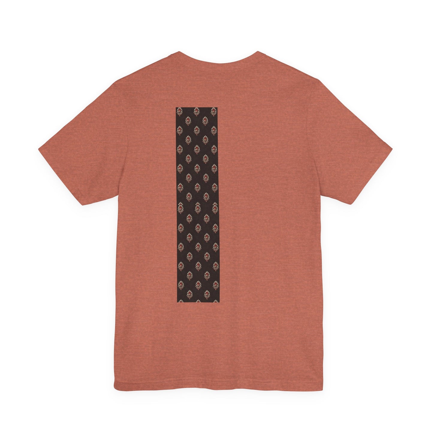 SANTI Heritage Bagh Buta Pocket Tee – Minimal Indian Block Print Streetwear T-Shirt