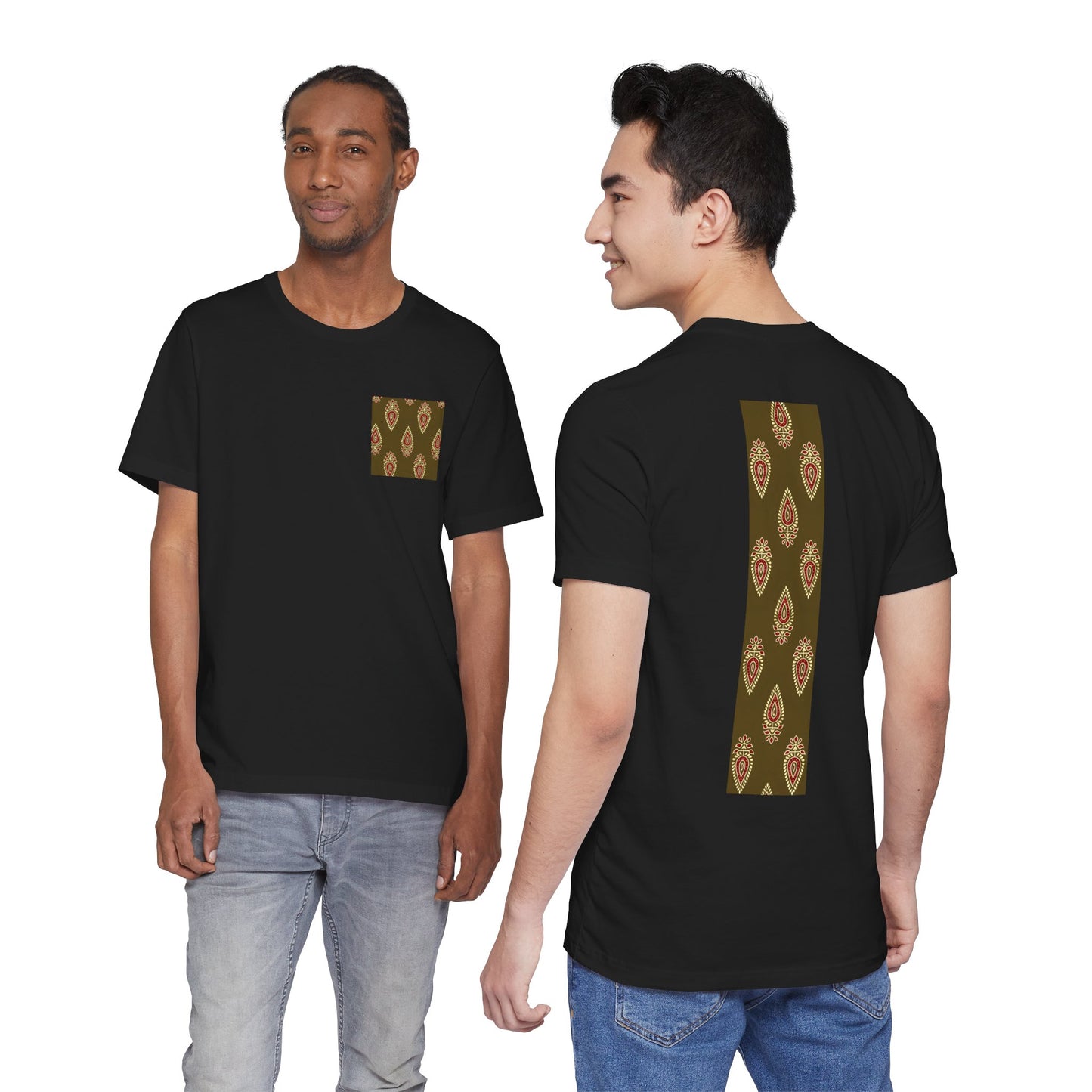 SĀNTI Buta Ajrakh Inspired Heritage Tee | Artisan Streetwear