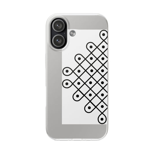 SĀNTI Minimal Kolam Pattern Phone Case