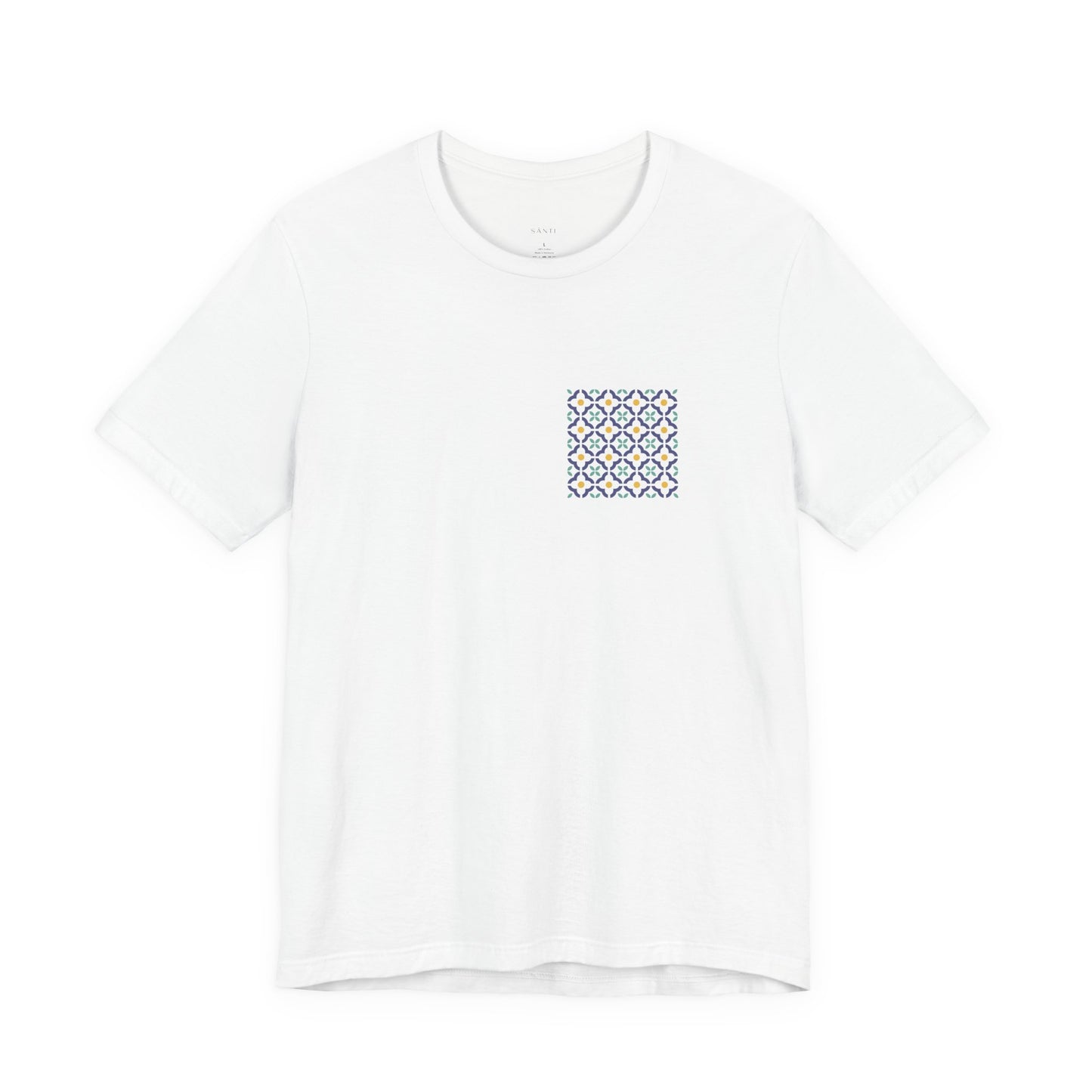 SĀNTI Mughal Mosaic Tee – Minimal Front, Statement Back | Premium Unisex T-Shirt
