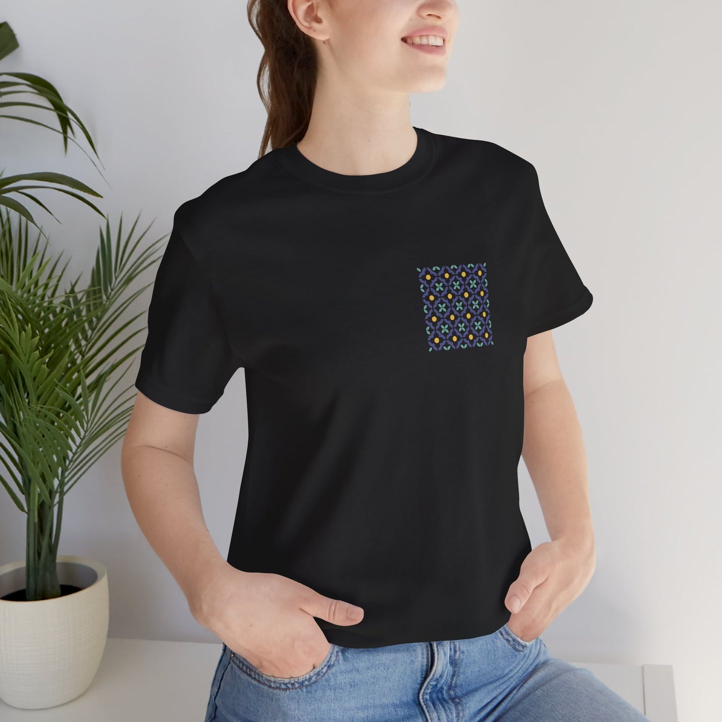 SĀNTI Mughal Mosaic Tee – Minimal Front, Statement Back | Premium Unisex T-Shirt