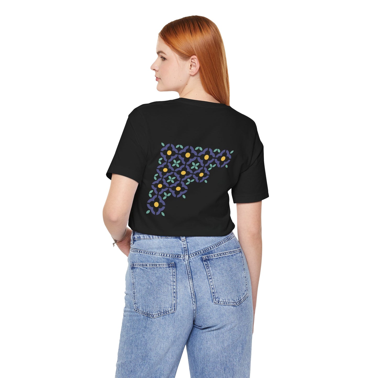 SĀNTI Mughal Mosaic Tee – Minimal Front, Statement Back | Premium Unisex T-Shirt