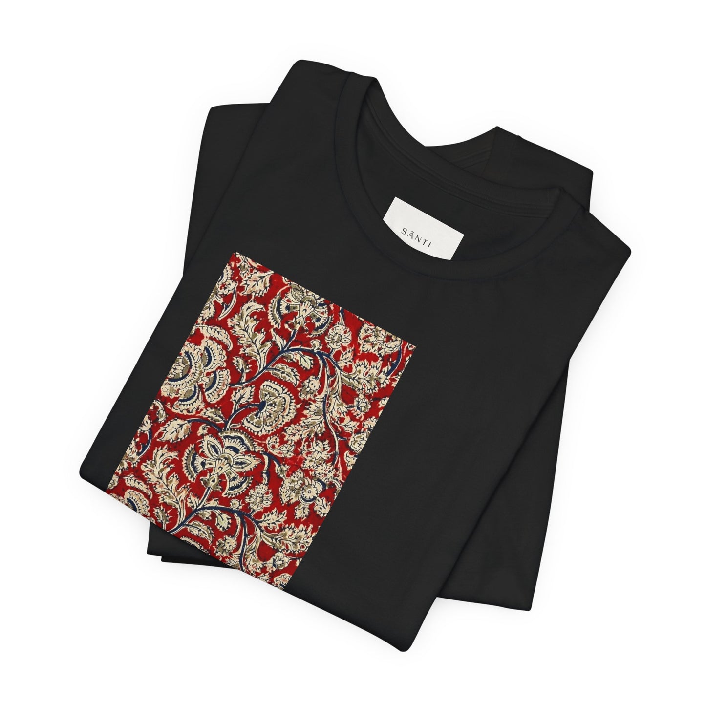 SĀNTI Kalamkari-Inspired Regal Heritage Tee | Indian Artisan Streetwear