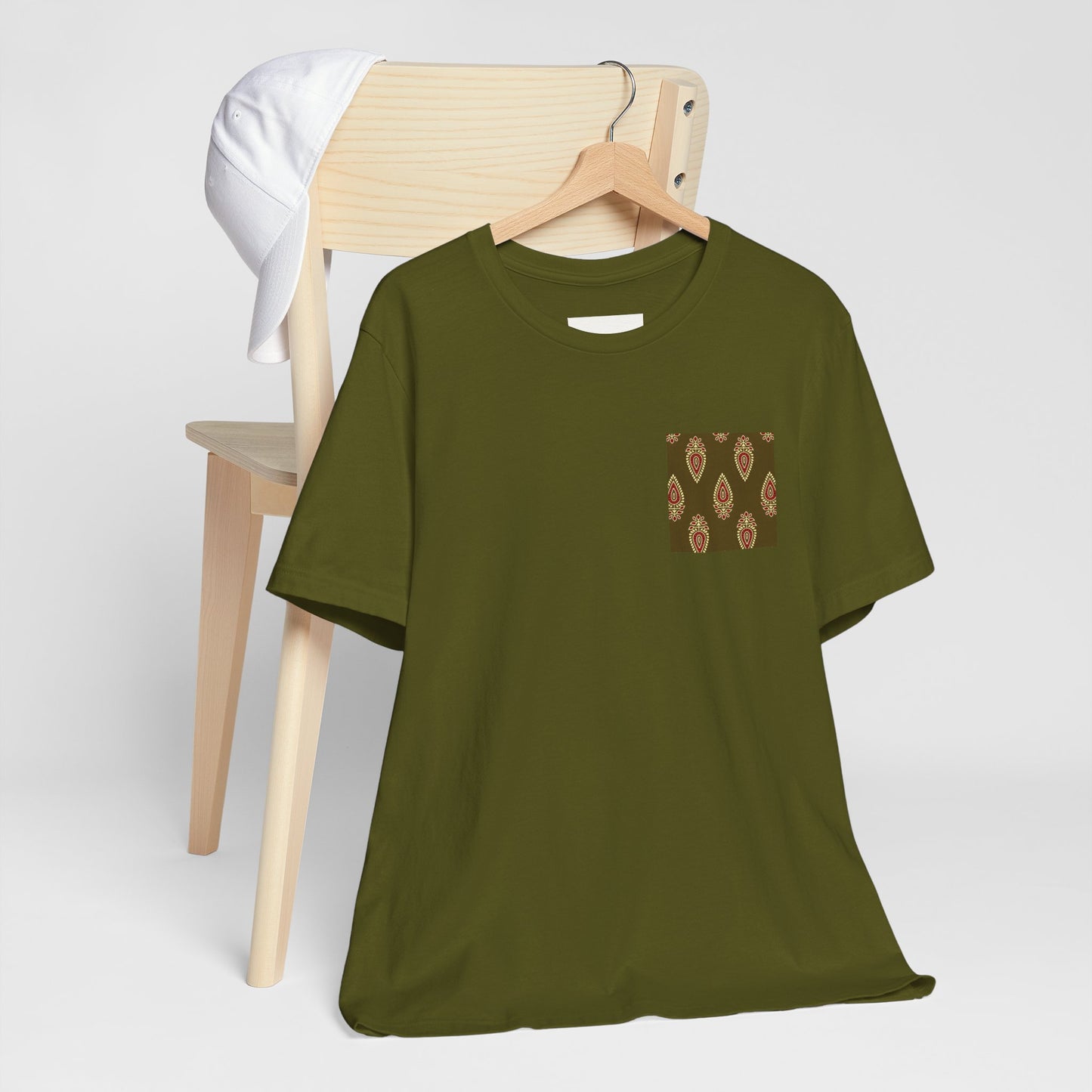 SĀNTI Buta Ajrakh Inspired Heritage Tee | Artisan Streetwear