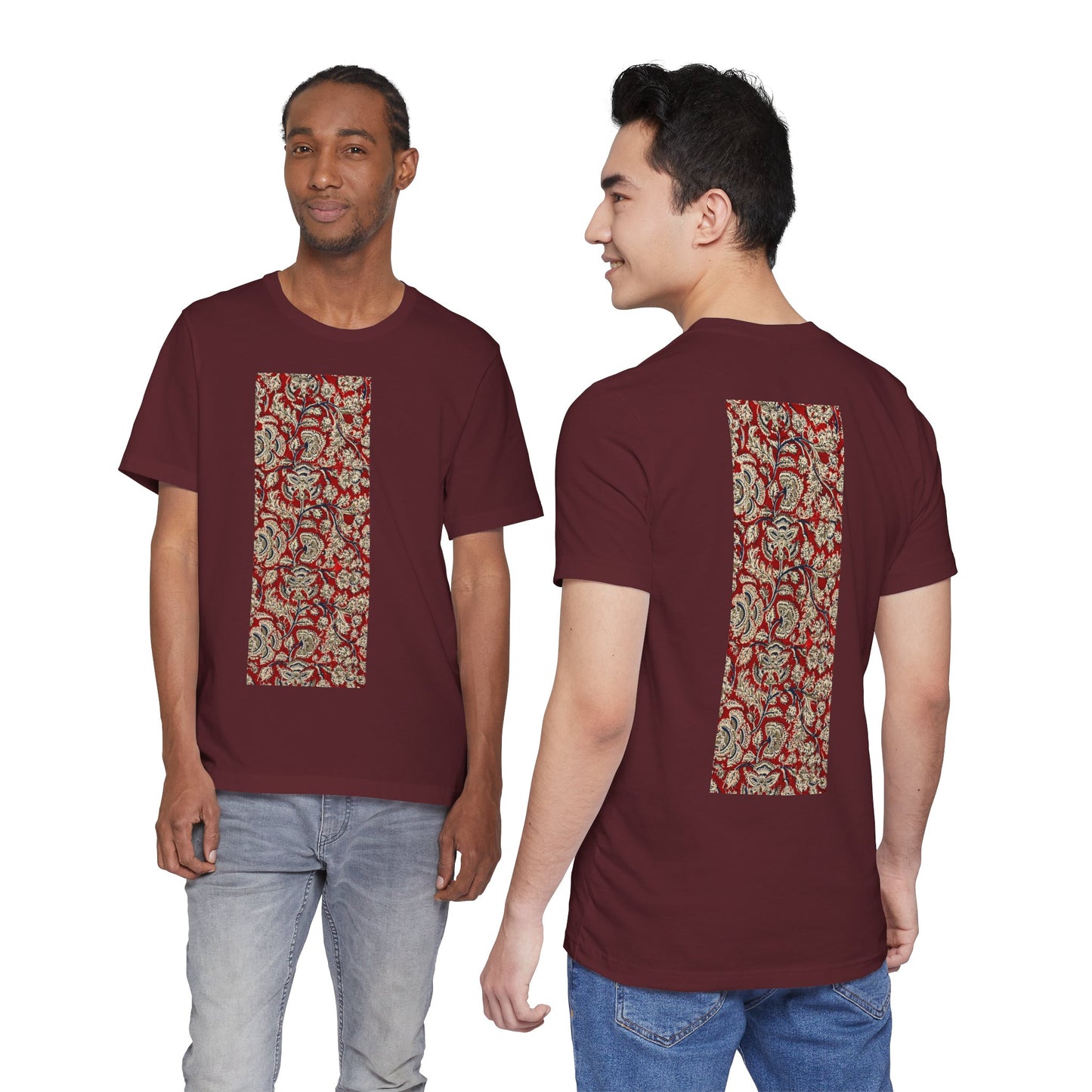 SĀNTI Kalamkari-Inspired Regal Heritage Tee | Indian Artisan Streetwear