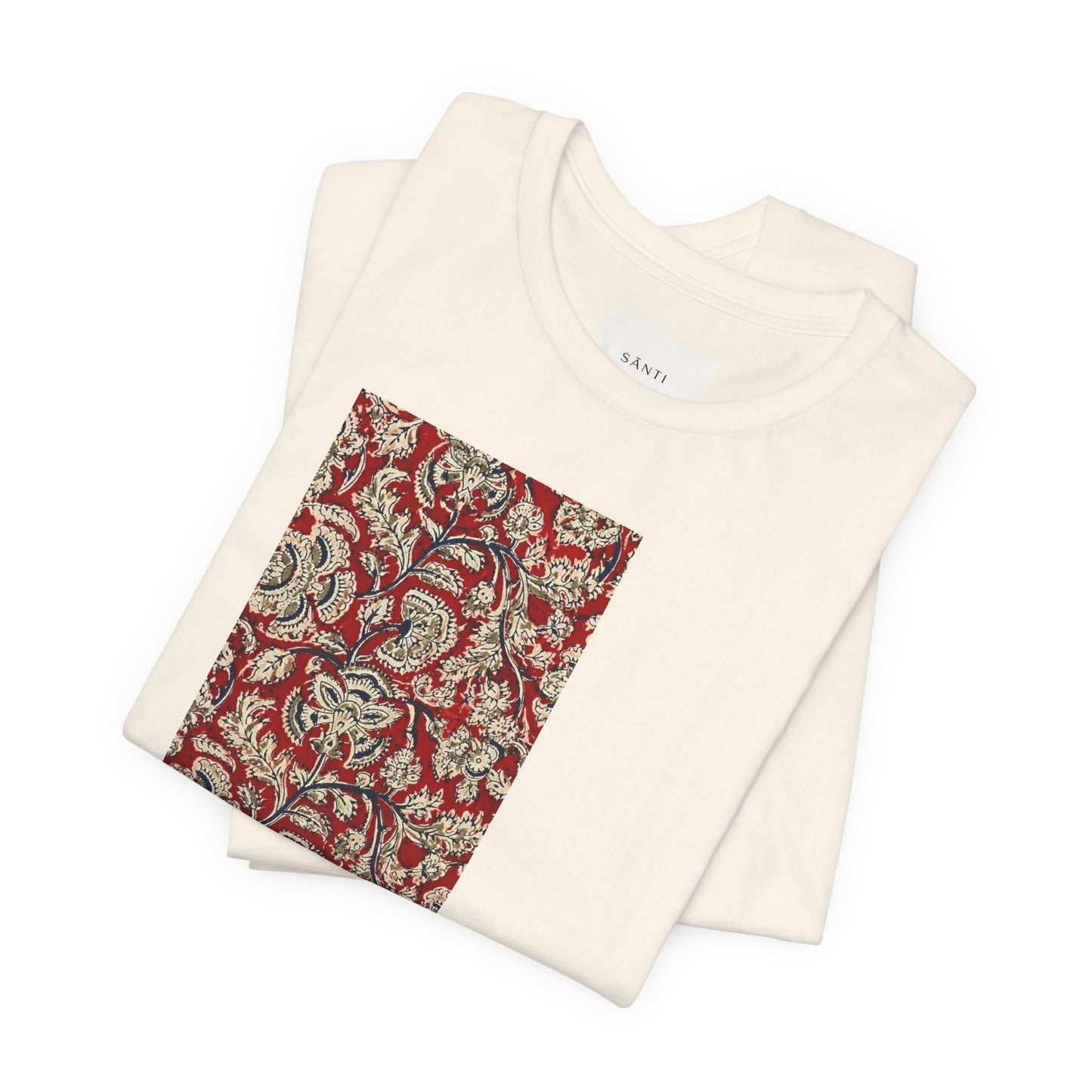 SĀNTI Kalamkari-Inspired Regal Heritage Tee | Indian Artisan Streetwear