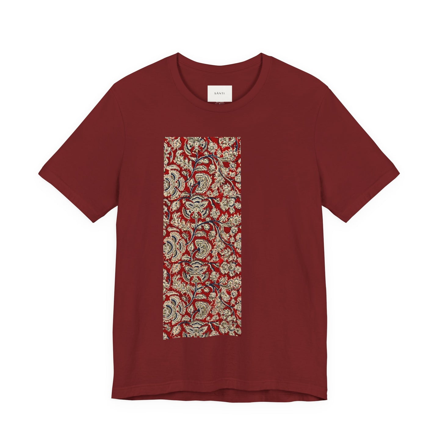 SĀNTI Kalamkari-Inspired Regal Heritage Tee | Indian Artisan Streetwear
