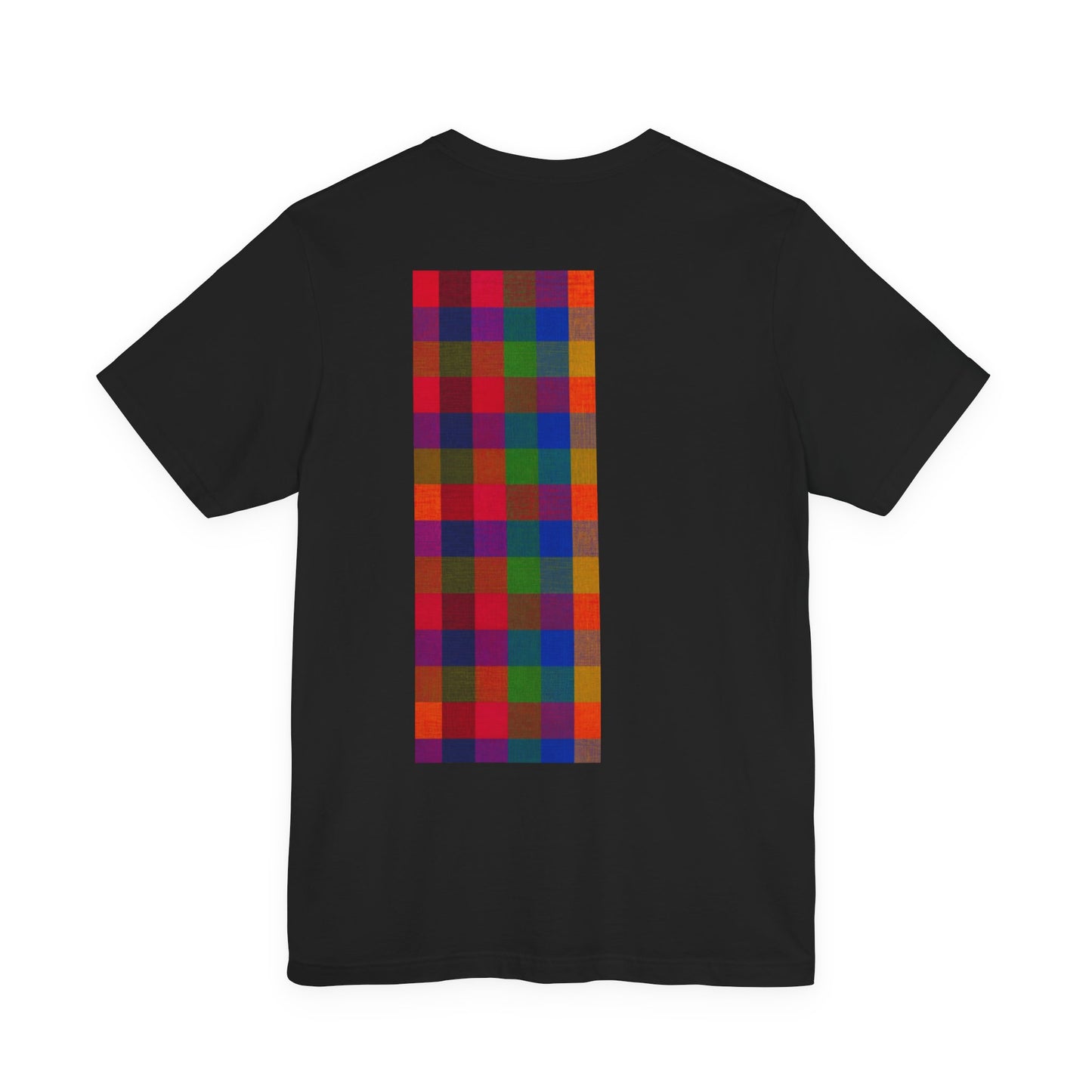 SĀNTI Madras Mosaic Tee — Heritage Check Inspired Graphic