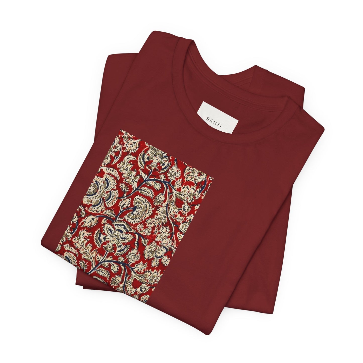 SĀNTI Kalamkari-Inspired Regal Heritage Tee | Indian Artisan Streetwear