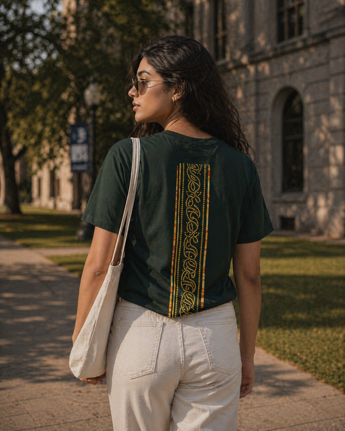 SĀNTI Regal Vine Bandhani Heritage Tee | Artisan Streetwear
