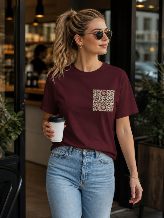 SĀNTI Kalamkari-Inspired Heritage Tee | Artisan Streetwear