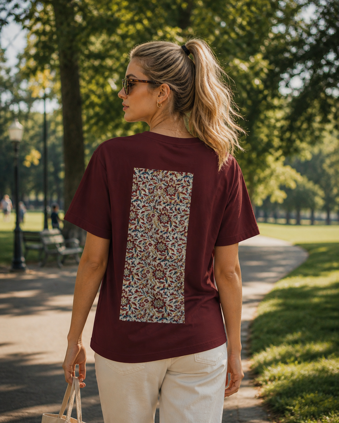 SĀNTI Kalamkari-Inspired Heritage Tee | Artisan Streetwear