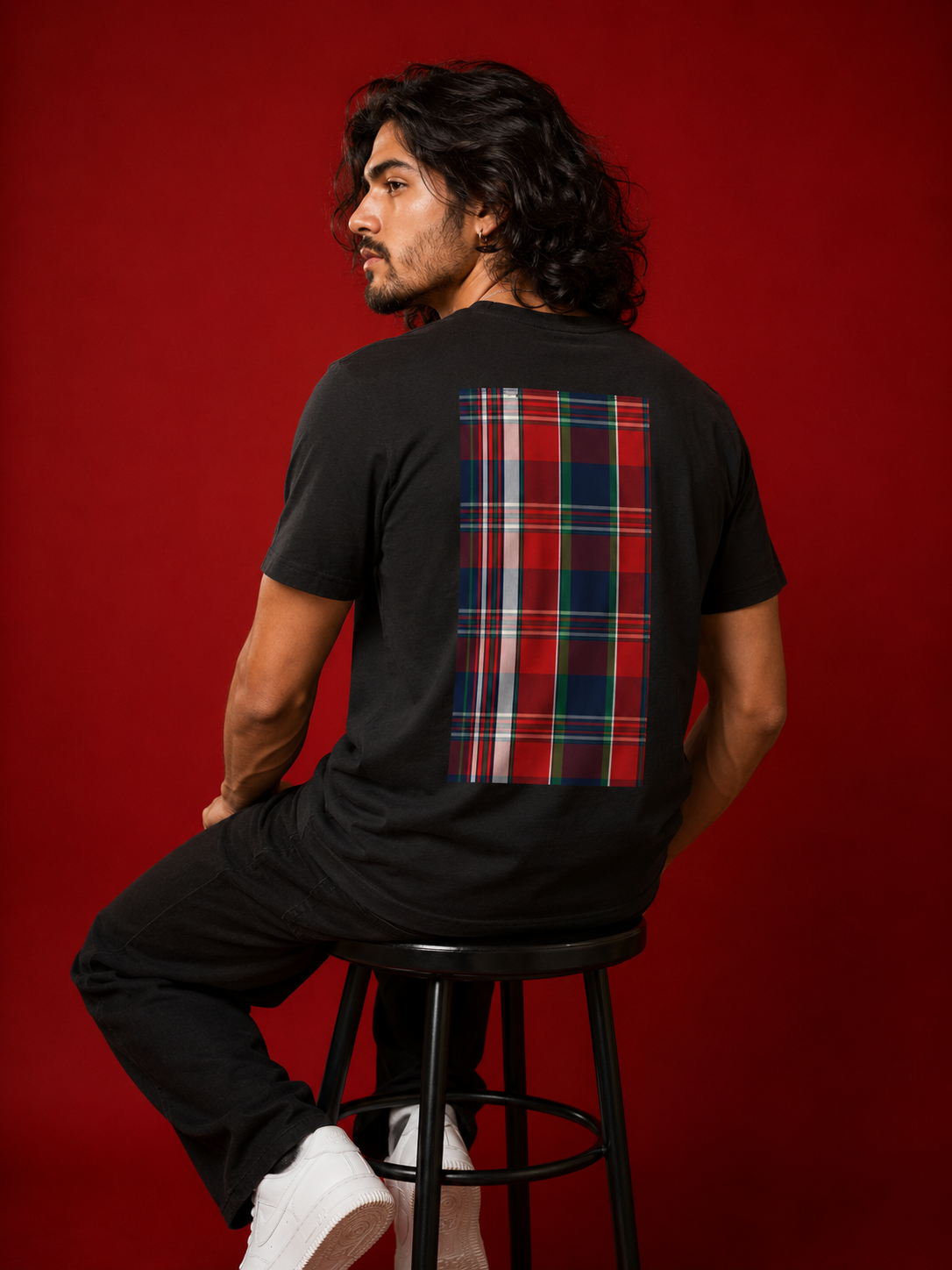 SĀNTI Madras Checks Inspired (Tartan) T-Shirt