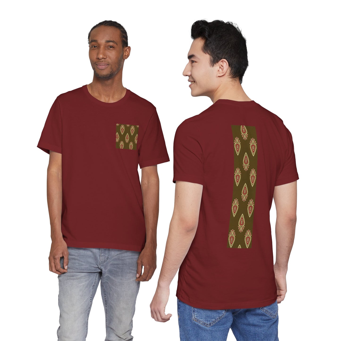 SĀNTI Buta Ajrakh Inspired Heritage Tee | Artisan Streetwear
