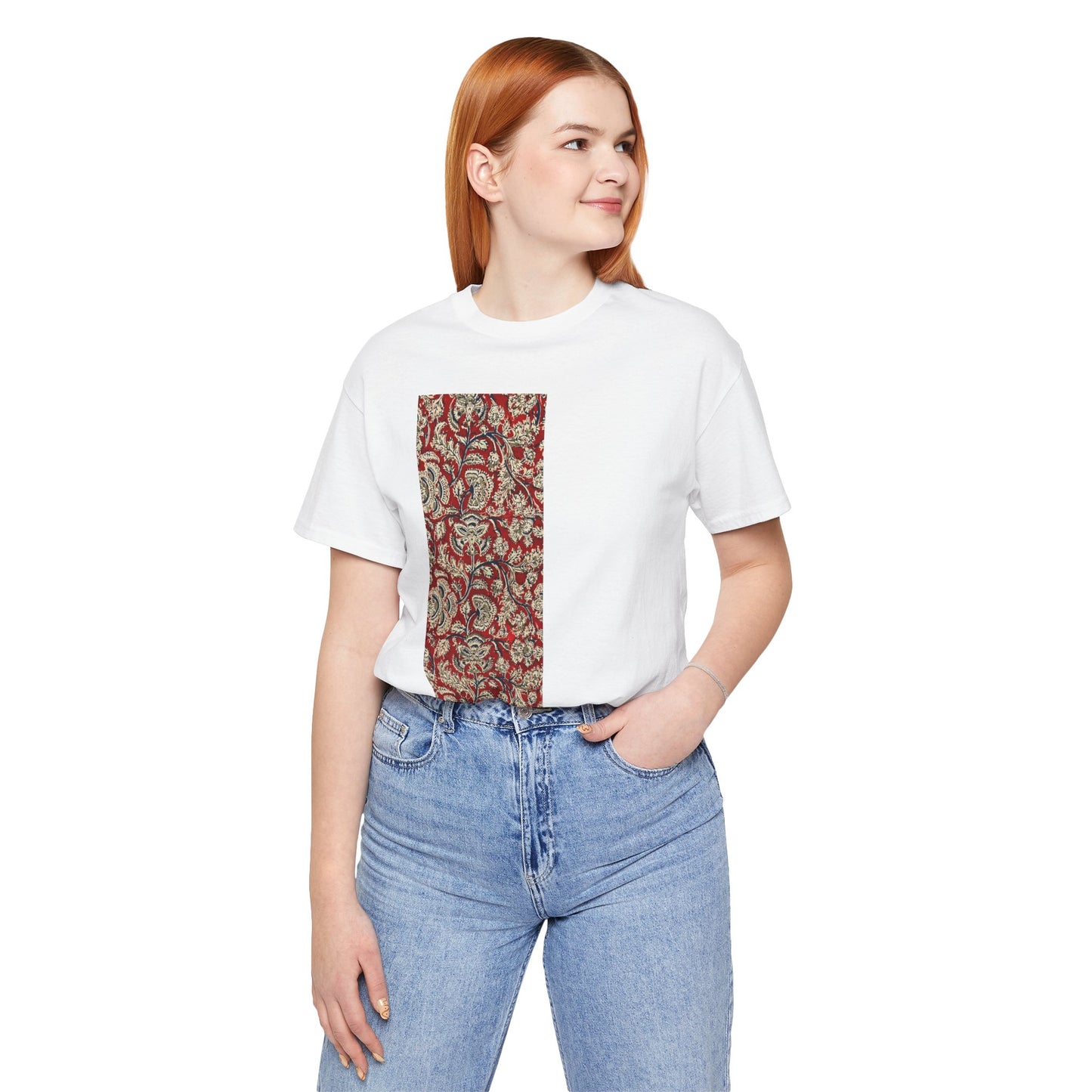 SĀNTI Kalamkari-Inspired Regal Heritage Tee | Indian Artisan Streetwear