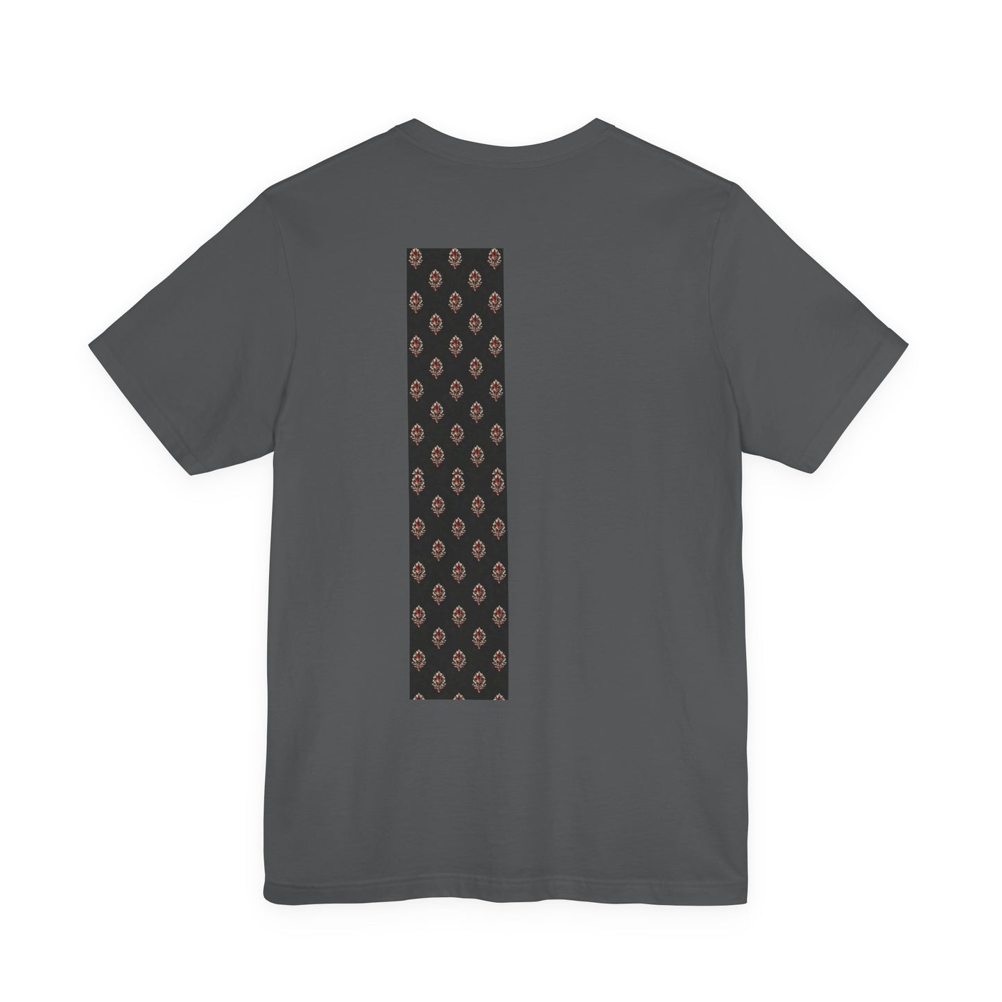 SANTI Heritage Bagh Buta Pocket Tee – Minimal Indian Block Print Streetwear T-Shirt