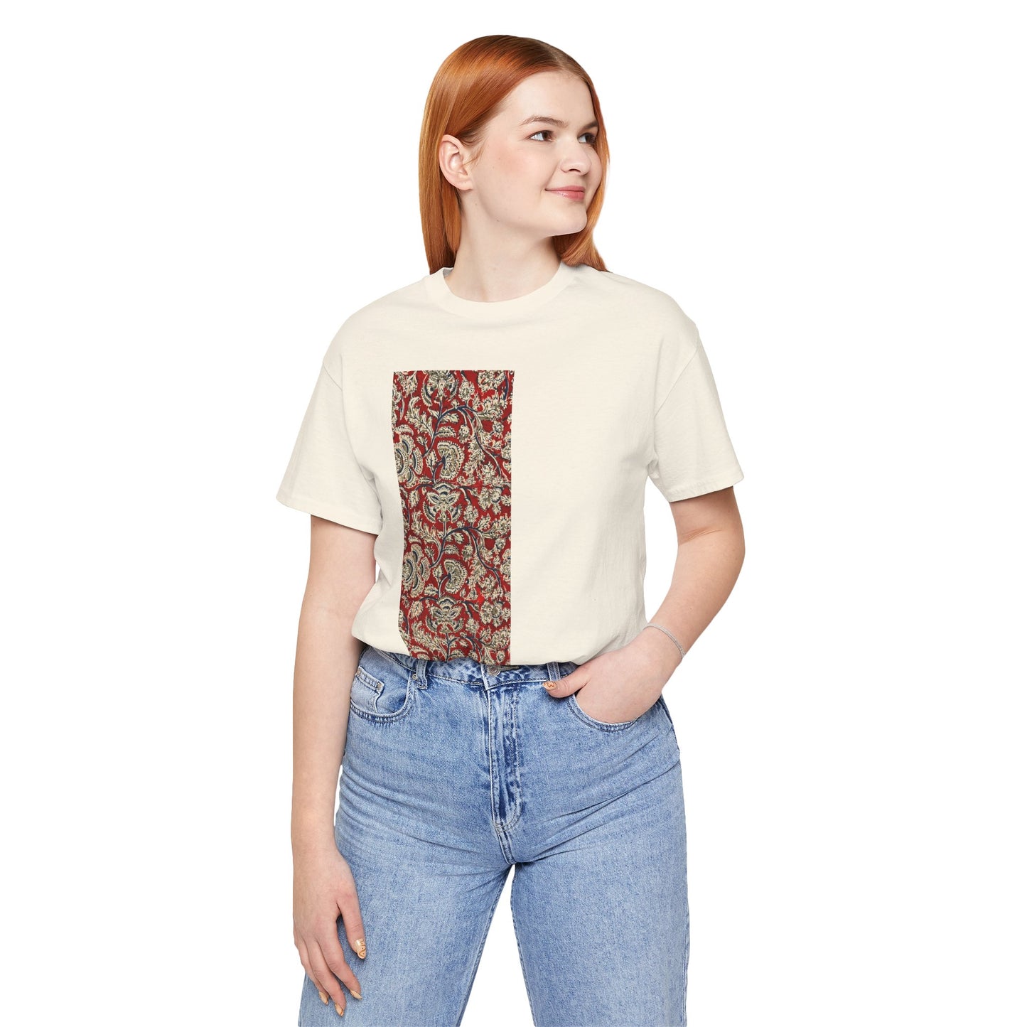 SĀNTI Kalamkari-Inspired Regal Heritage Tee | Indian Artisan Streetwear