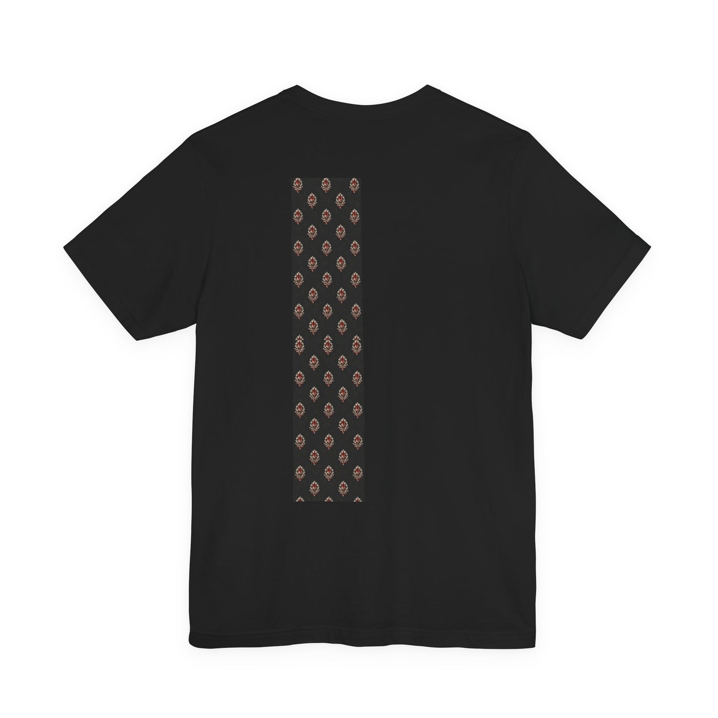 SANTI Heritage Bagh Buta Pocket Tee – Minimal Indian Block Print Streetwear T-Shirt