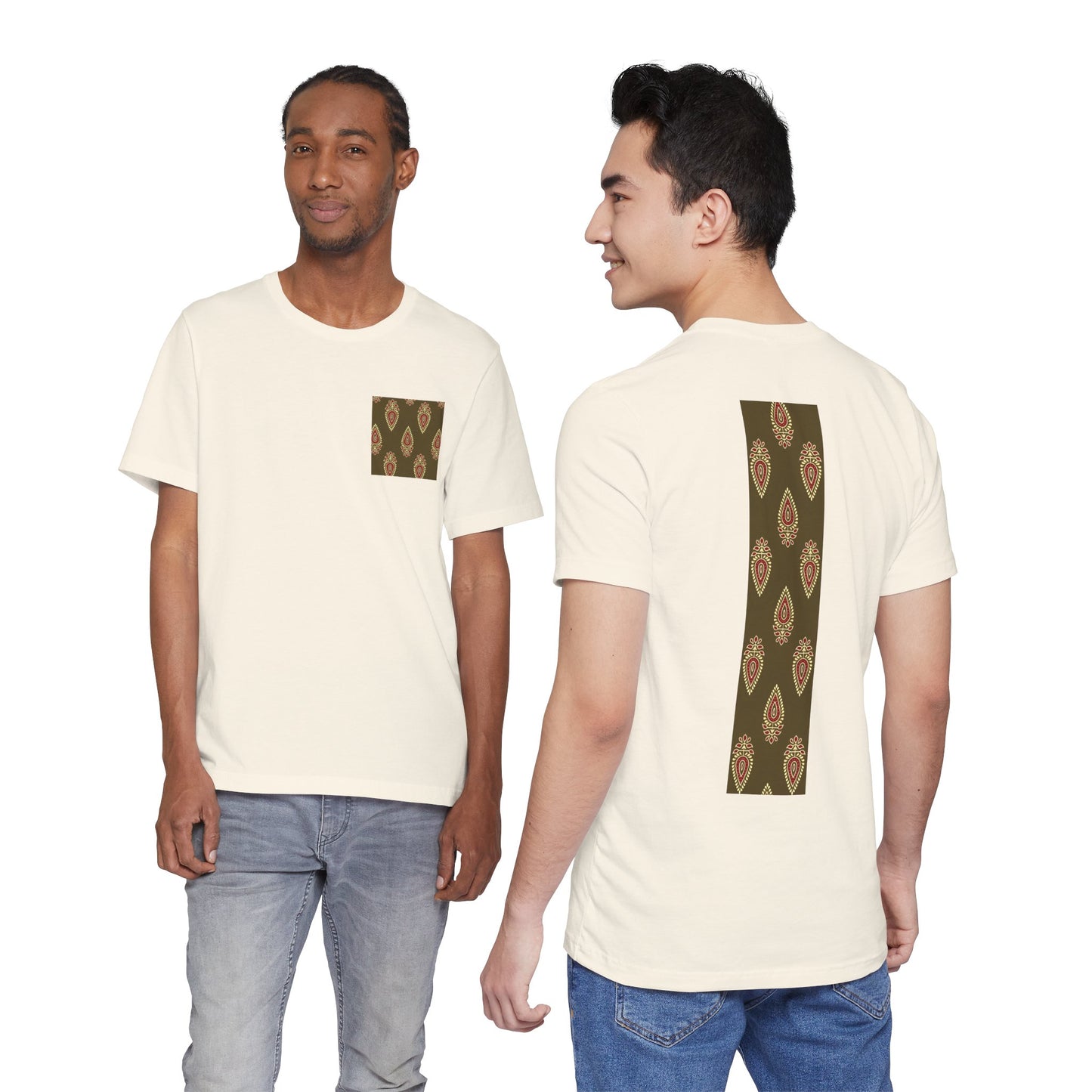 SĀNTI Buta Ajrakh Inspired Heritage Tee | Artisan Streetwear