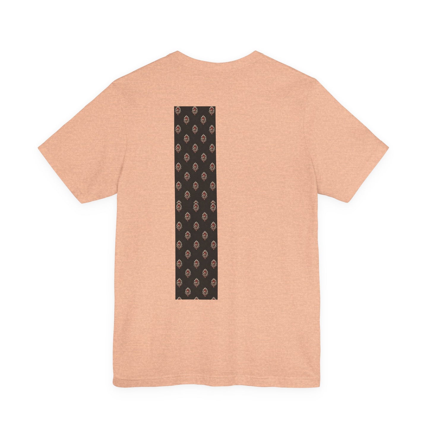 SANTI Heritage Bagh Buta Pocket Tee – Minimal Indian Block Print Streetwear T-Shirt