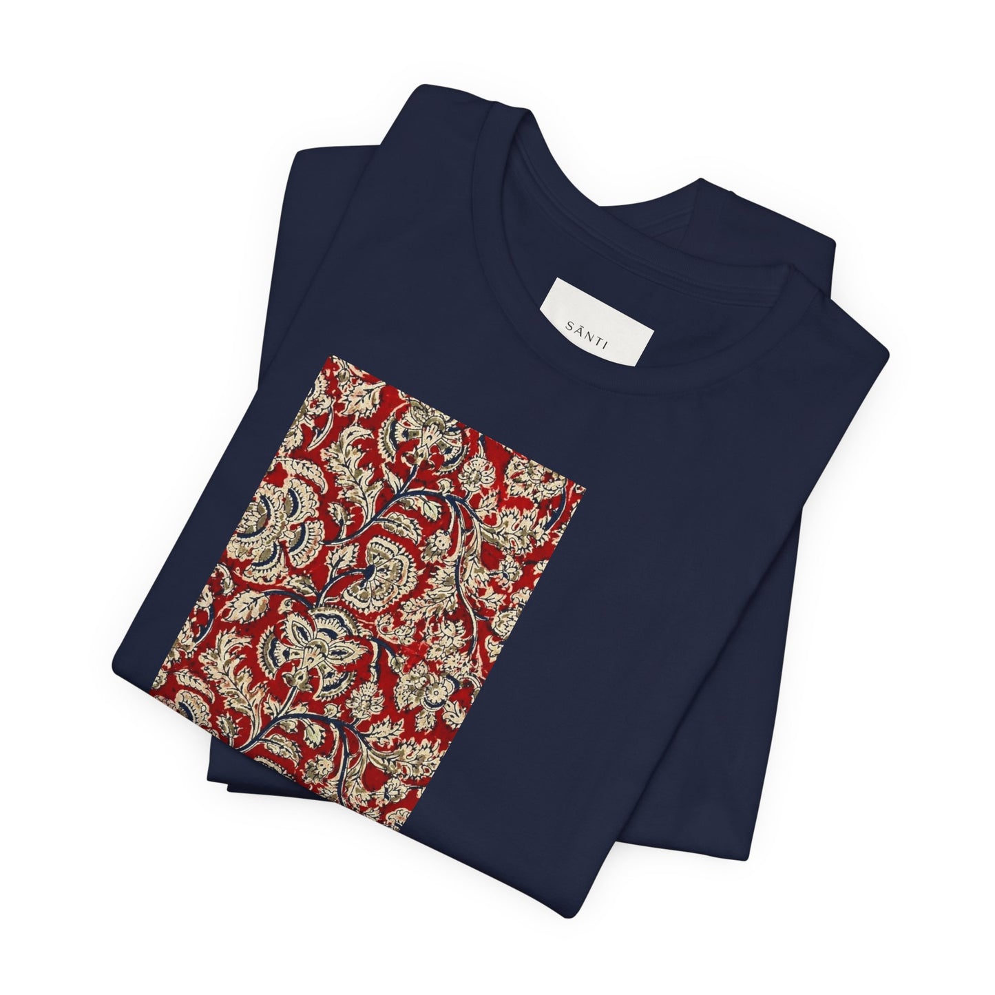 SĀNTI Kalamkari-Inspired Regal Heritage Tee | Indian Artisan Streetwear