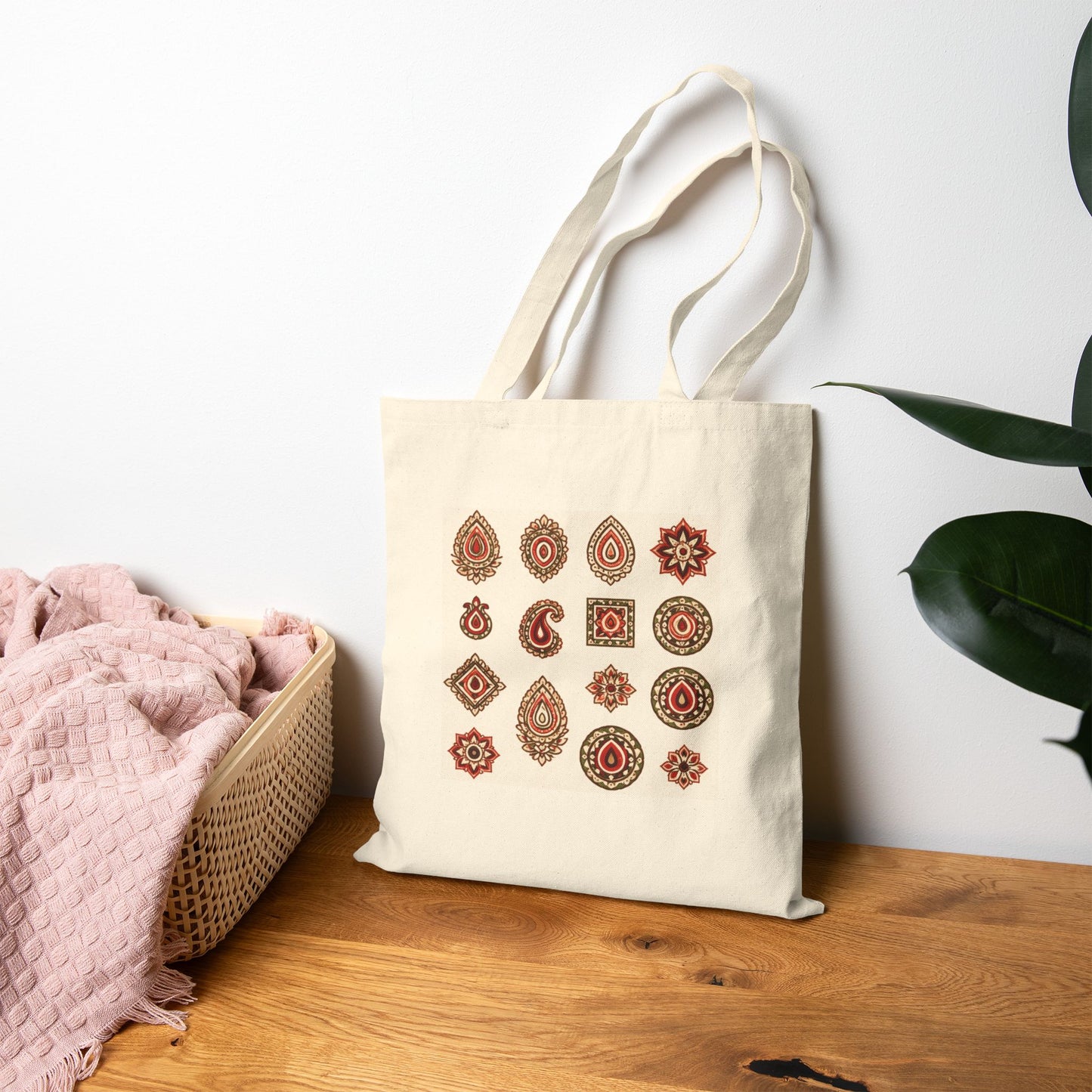 SĀNTI Bagh Paisley Heritage Tote Bag