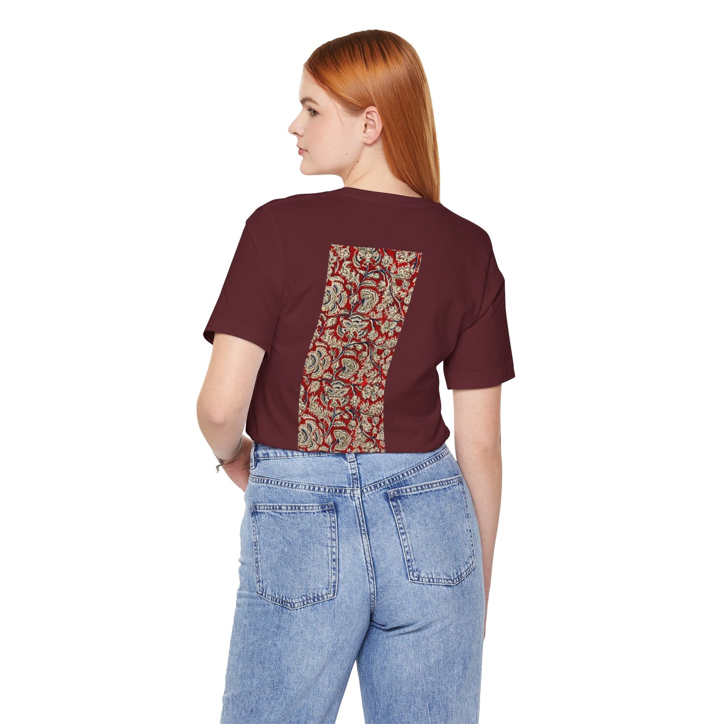 SĀNTI Kalamkari-Inspired Regal Heritage Tee | Indian Artisan Streetwear