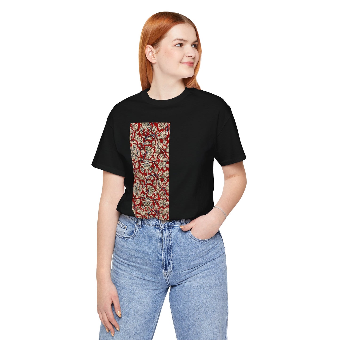 SĀNTI Kalamkari-Inspired Regal Heritage Tee | Indian Artisan Streetwear