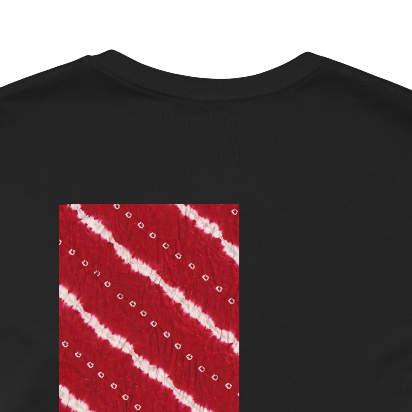 SĀNTI Crimson Bandhani Inspired Heritage Tee | Artisan Streetwear