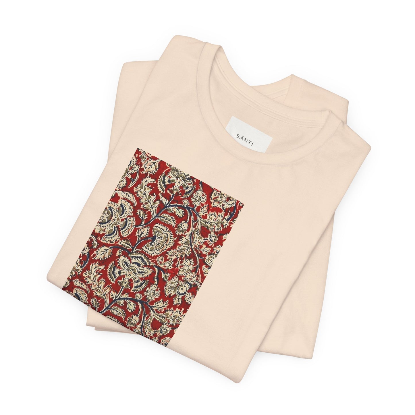 SĀNTI Kalamkari-Inspired Regal Heritage Tee | Indian Artisan Streetwear