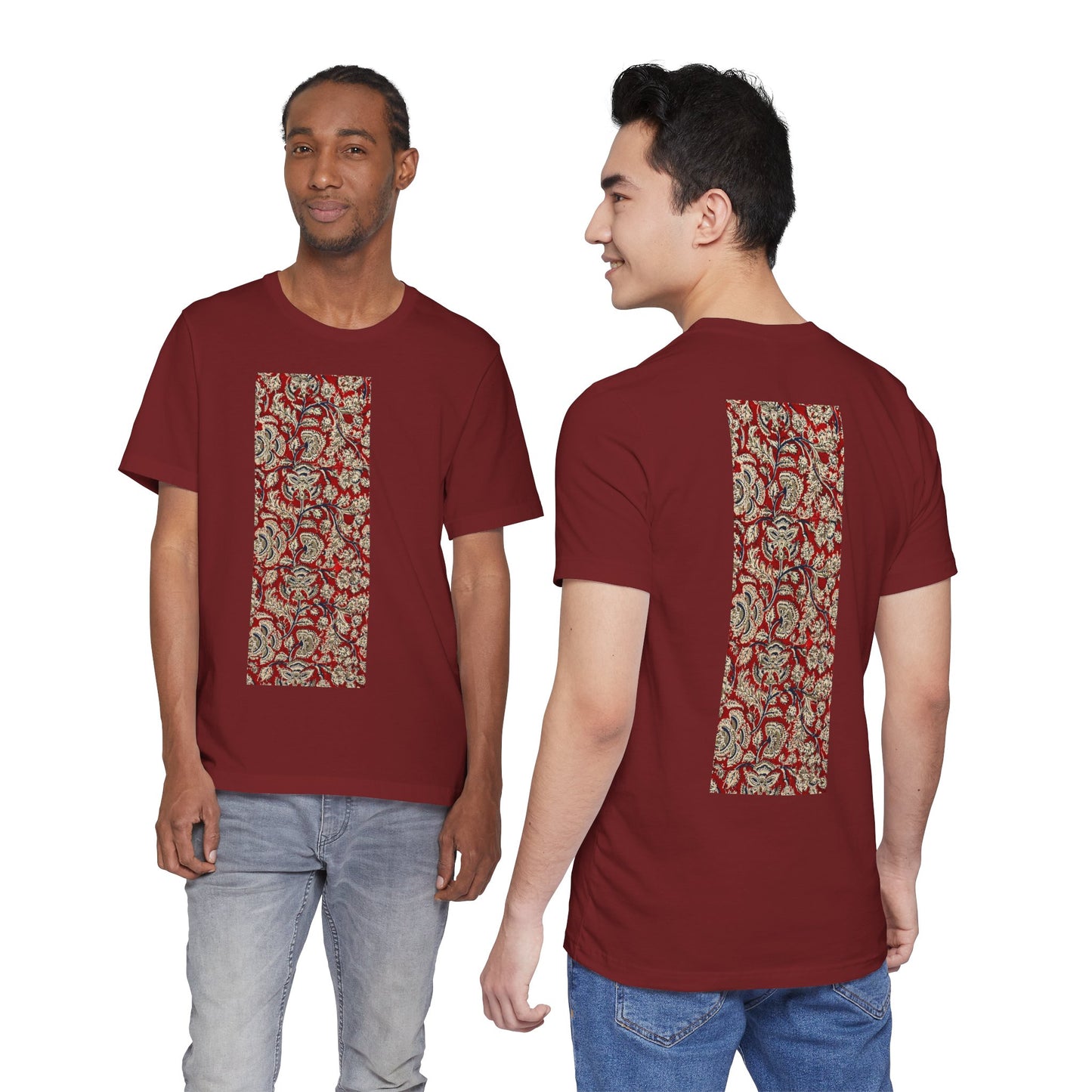 SĀNTI Kalamkari-Inspired Regal Heritage Tee | Indian Artisan Streetwear