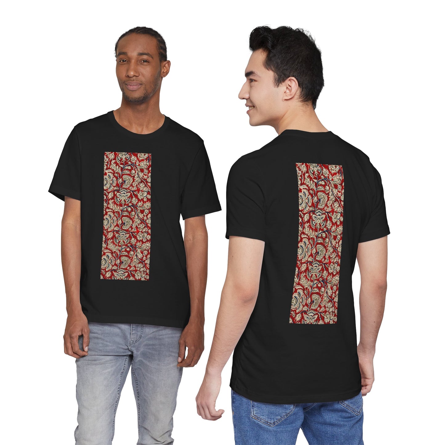 SĀNTI Kalamkari-Inspired Regal Heritage Tee | Indian Artisan Streetwear