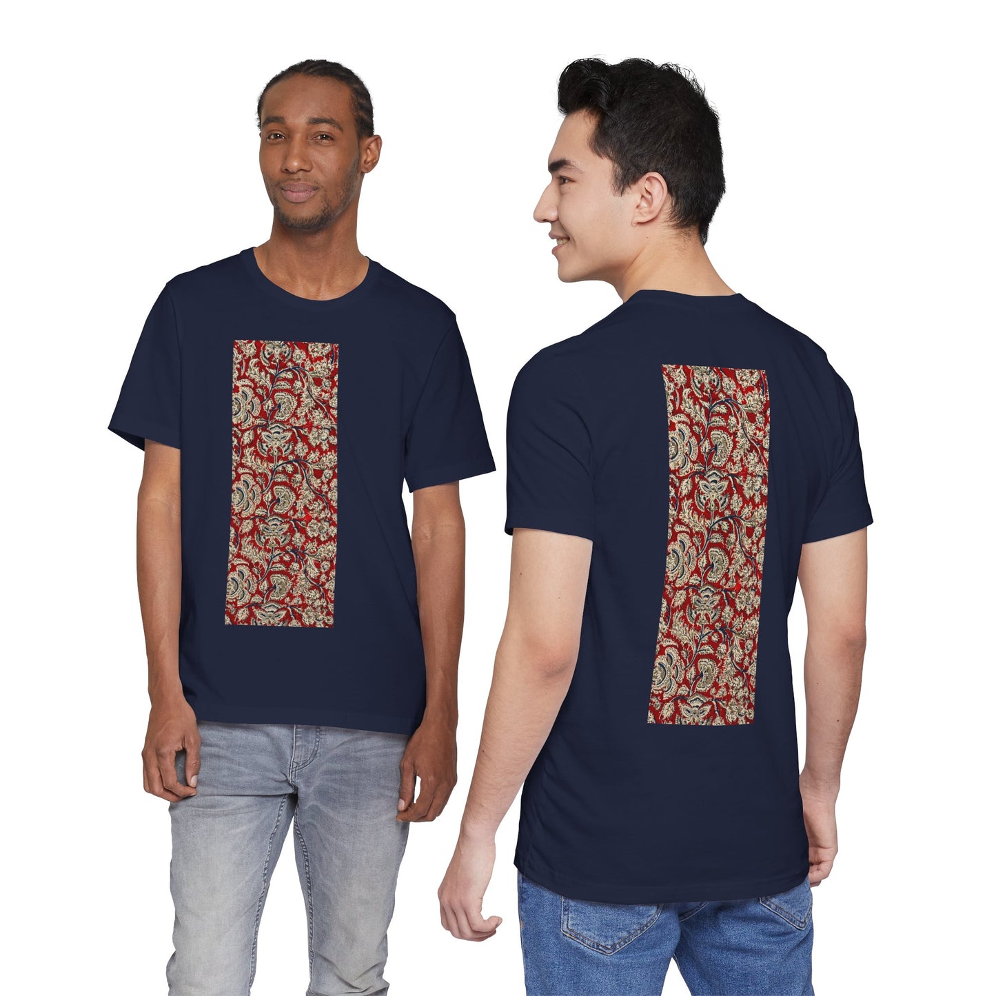 SĀNTI Kalamkari-Inspired Regal Heritage Tee | Indian Artisan Streetwear