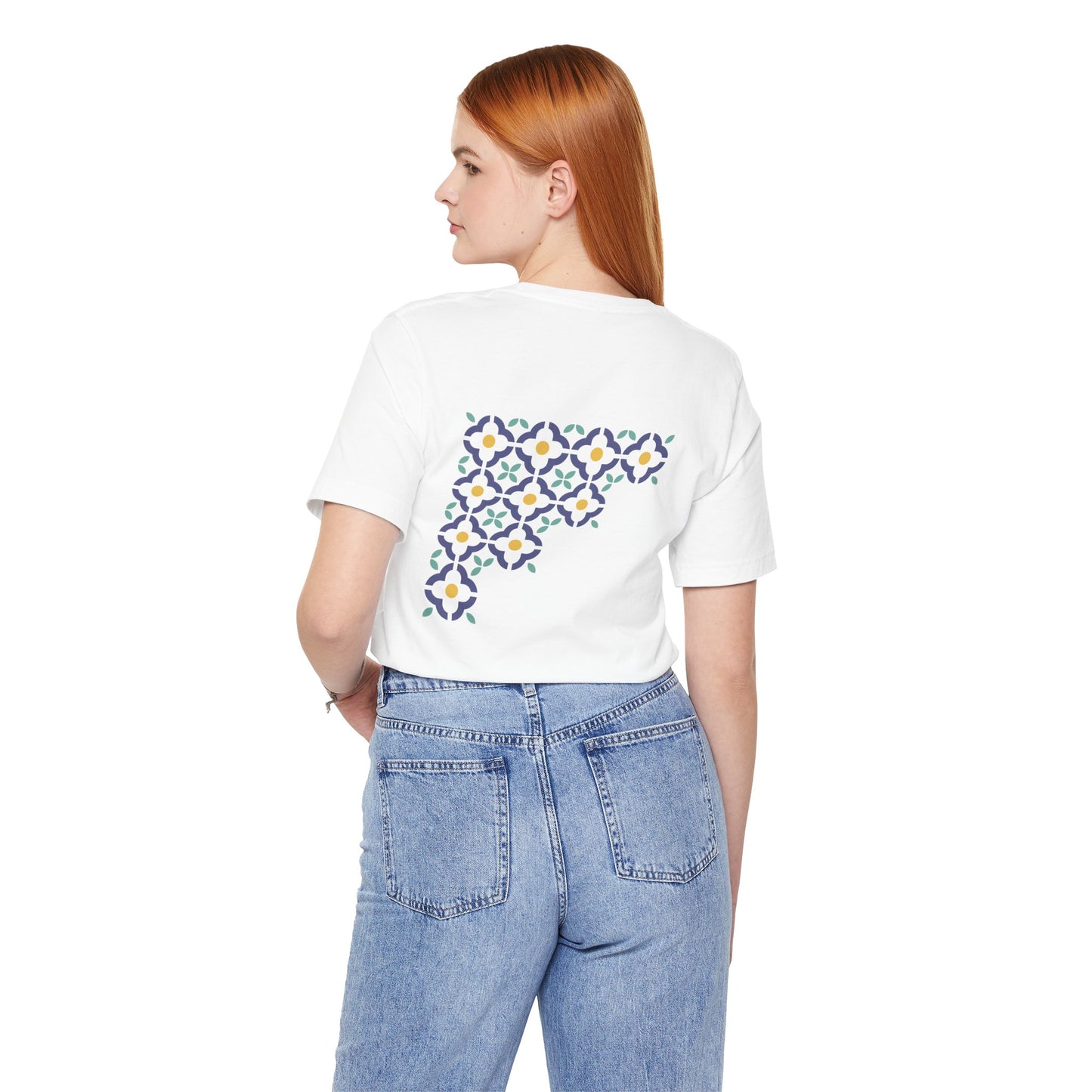 SĀNTI Mughal Mosaic Tee – Minimal Front, Statement Back | Premium Unisex T-Shirt