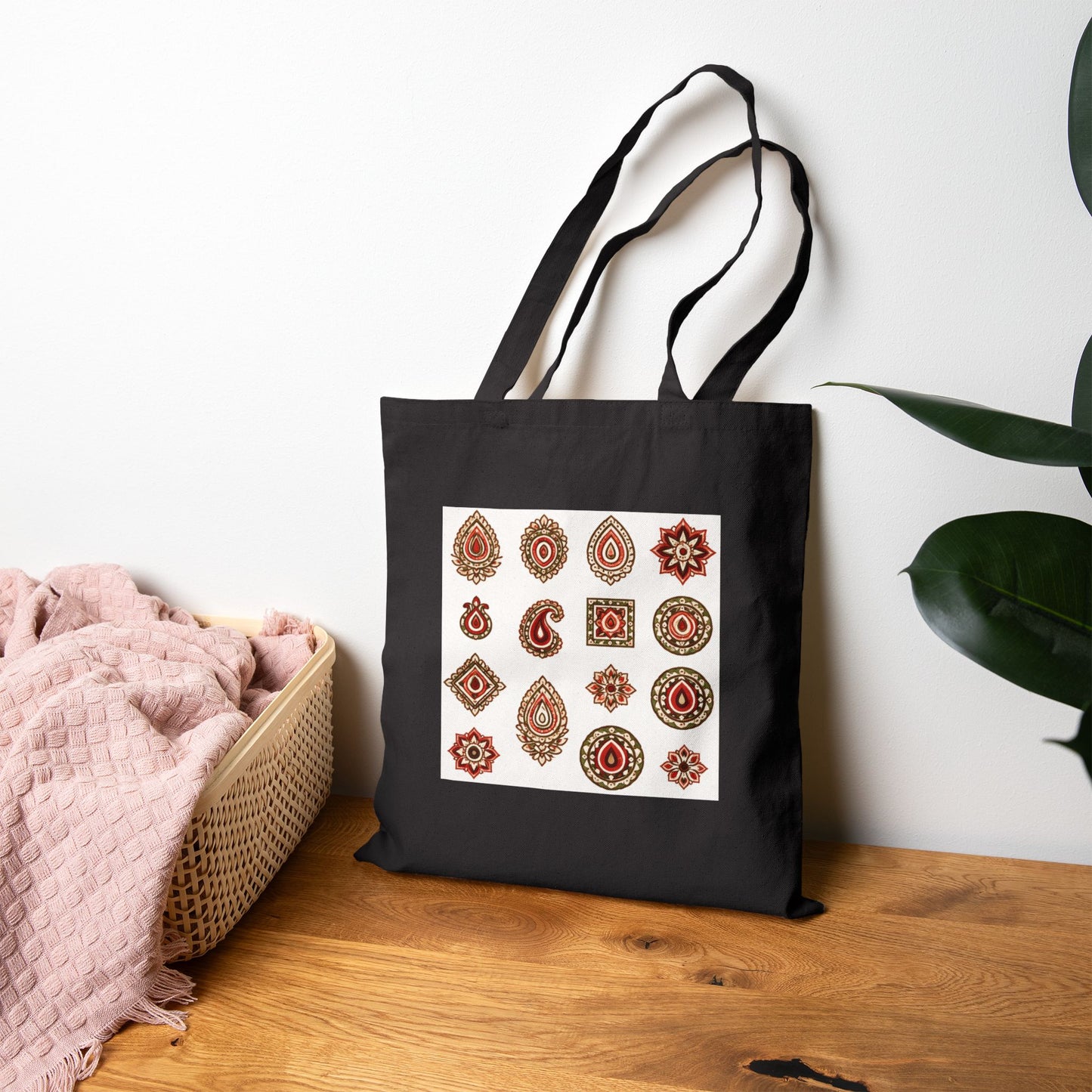 SĀNTI Bagh Paisley Heritage Tote Bag