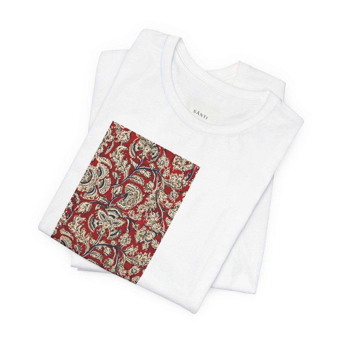 SĀNTI Kalamkari-Inspired Regal Heritage Tee | Indian Artisan Streetwear