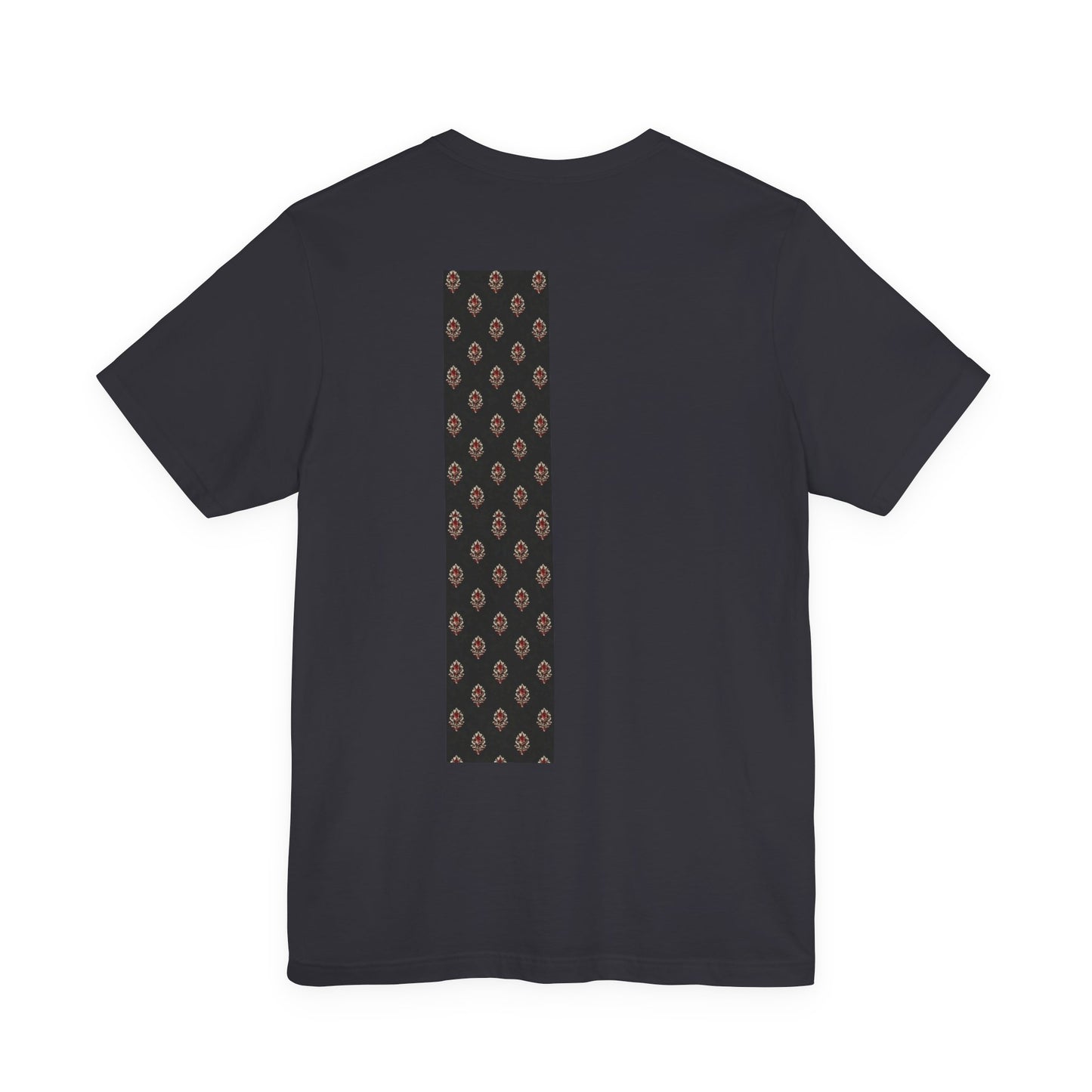 SANTI Heritage Bagh Buta Pocket Tee – Minimal Indian Block Print Streetwear T-Shirt