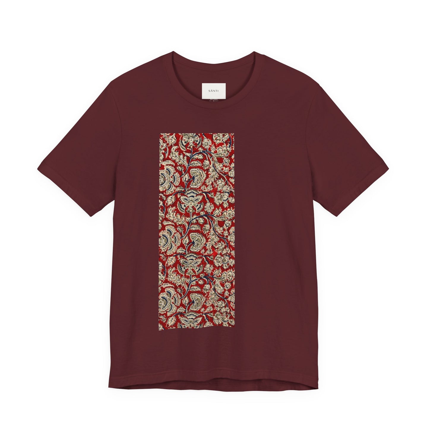 SĀNTI Kalamkari-Inspired Regal Heritage Tee | Indian Artisan Streetwear
